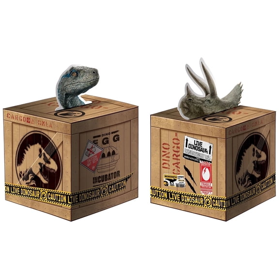 Jurassic World 'Into the Wild' Table Centerpiece Kit Multicolor Party Decoration for Themed Events
