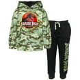 thumbnail image 1 of Jurassic World Jurassic Park Big Boys Fleece Pullover Hoodie and Pants Outfit Set Toddler to Big Kid, 1 of 5