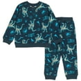 thumbnail image 1 of Jurassic World Jurassic Park Blue French Terry Sweatshirt and Jogger Pants Set Little Kid to Big Kid, 1 of 5