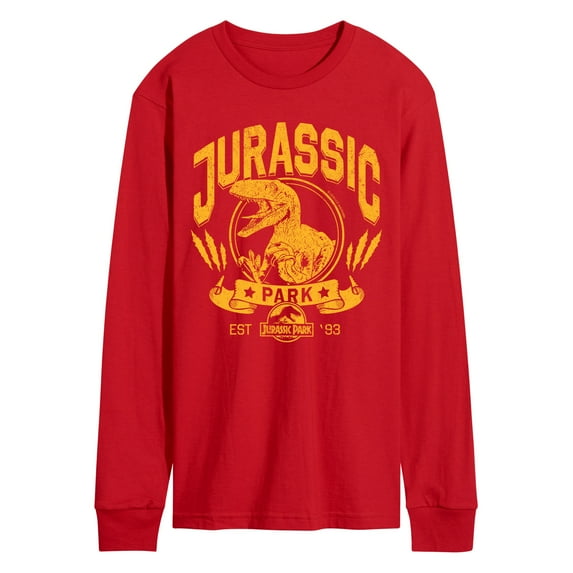 Jurassic World - Jurassic Park Collegiate - Men's Long Sleeve Graphic T-Shirt