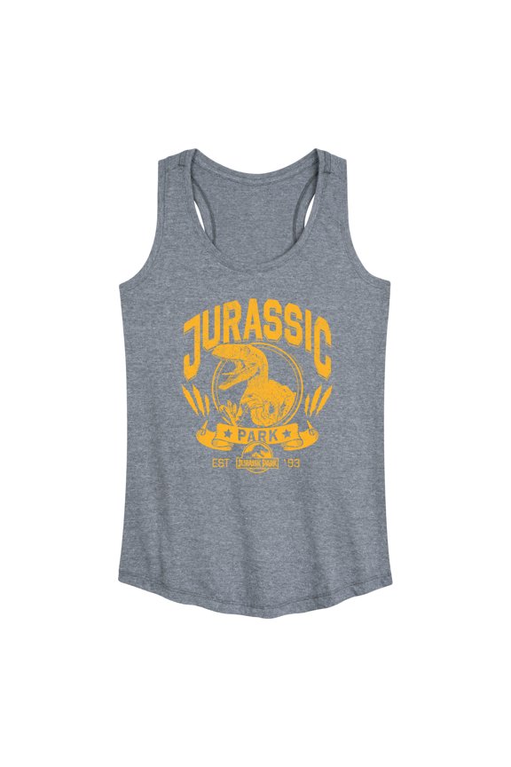 - Jurassic Park Collegiate - Women's Racerback Graphic Tank
