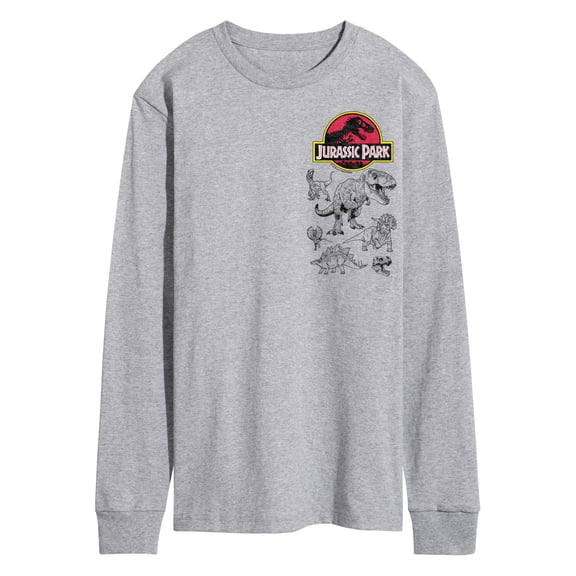 Jurassic World - Jurassic Park Dinos - Men's Long Sleeve Graphic T-Shirt
