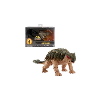 Jurassic World Dino Escape – Ankylosaure Bumpy Articulé 25 Cm – Attaque Sonore 3 Niveaux – Figurine Interactive Dès 4 Ans
