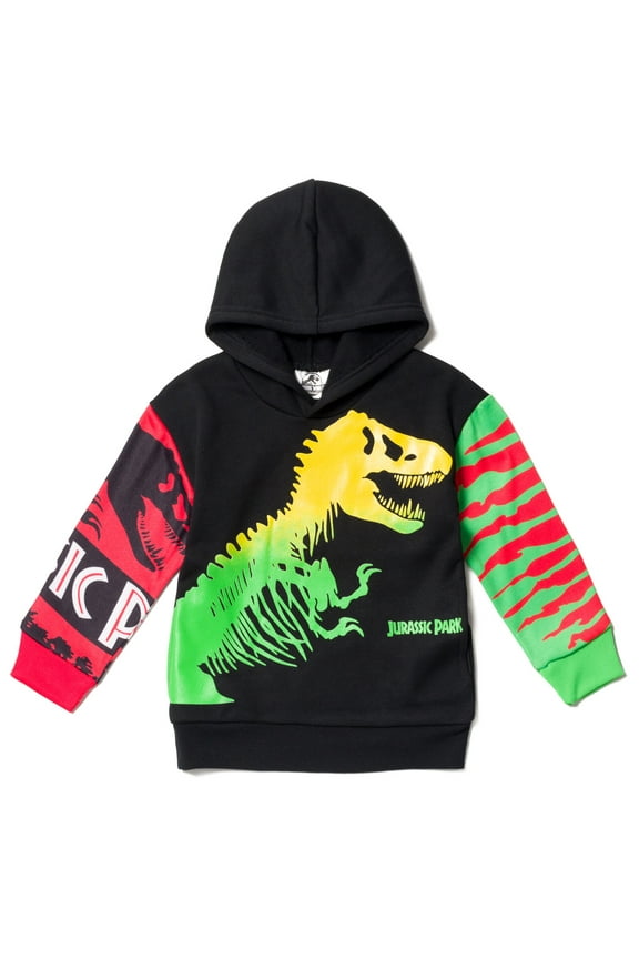 Jurassic Park T-Rex Toddler Boys Fleece Pullover Hoodie Toddler to Big Kid
