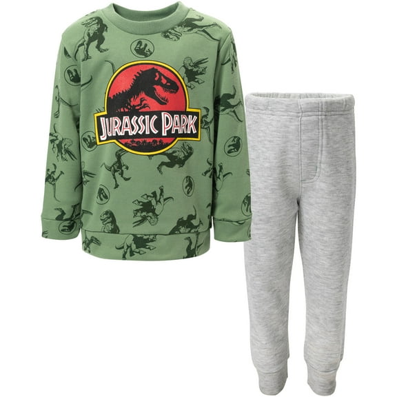 Jurassic World Jurassic Park T-Rex Toddler Boys Fleece Pullover Sweatshirt and Pants Set Infant to Big Kid