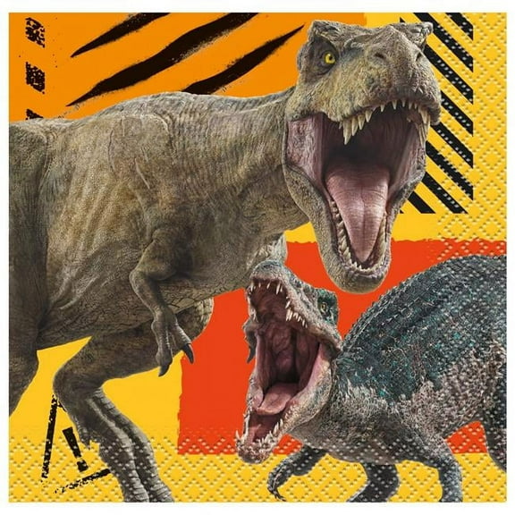 Jurassic World Jurassic World Dominion Beverage Napkins, Multi Color - 16 per Pack