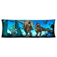Jurassic World Kids Body Pillow Cover with Zipper Closure, Blue