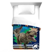 Jurassic World Kids Reversible Comforter, Twin/Full, Blue, Universal
