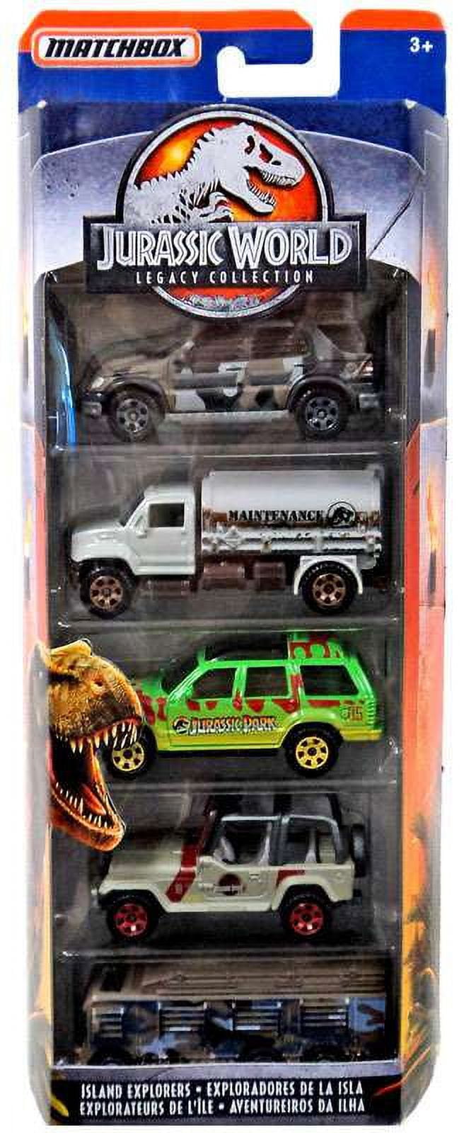 Jurassic World Legacy Collection Island Explorers Diecast Vehicle 5-Pack
