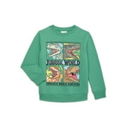 Jurassic World Little Boys and Big Boys Graphic Sweatshirt with Long Sleeves, Sizes 4/5-18