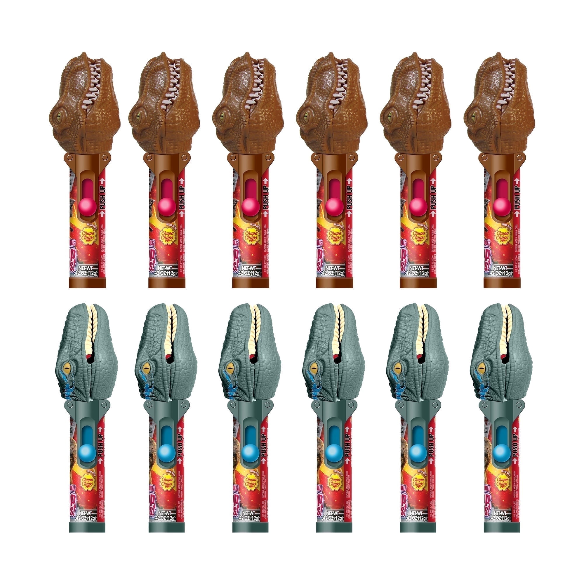 Jurassic World Lollipop Holder Case, 12 Count, Includes Lollipops