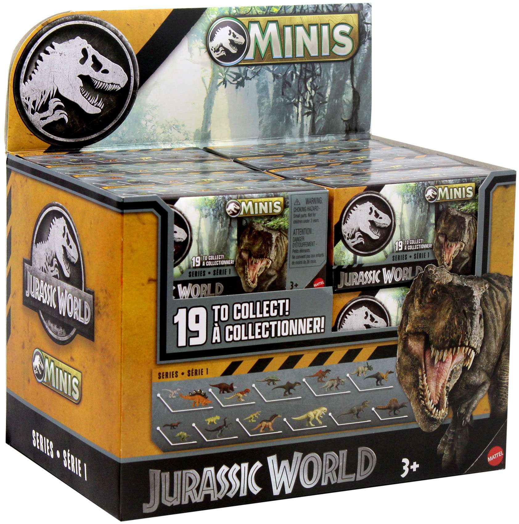 Jurassic World MINIS 2025 Series 1 Mystery Box (24 Packs, Version 2)