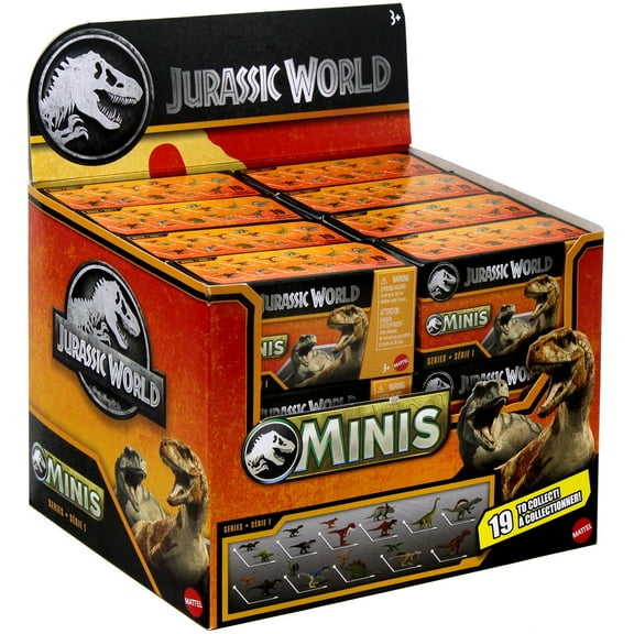 Jurassic World MINIS 2025 Series 1 Mystery Box (24 Packs)