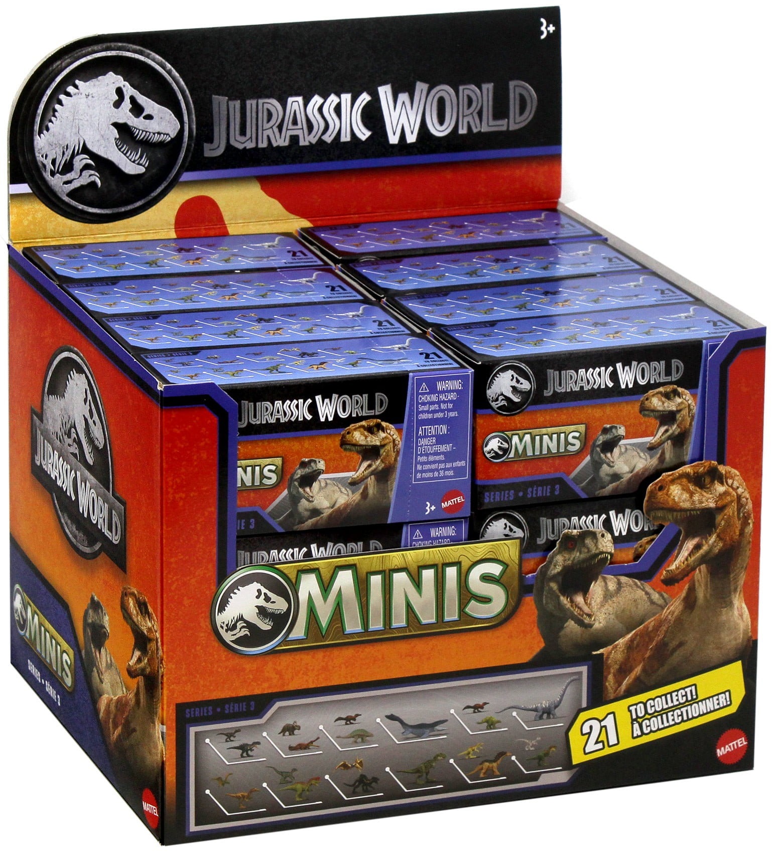 Jurassic World MINIS 2025 Series 3 Mystery Box (24 Packs)