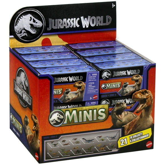 Jurassic World MINIS 2025 Series 3 Mystery Box (24 Packs)