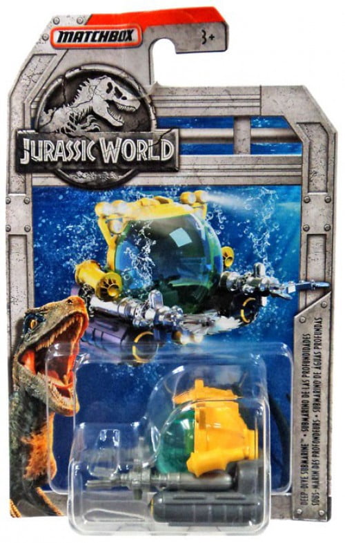 Jurassic World Matchbox Deep-Dive Submarine Diecast Vehicle
