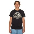 thumbnail image 1 of Jurassic World Men's T-Shirt Camo Filled Logo Design Adult Short Sleeve Crewneck Tee, 1 of 5