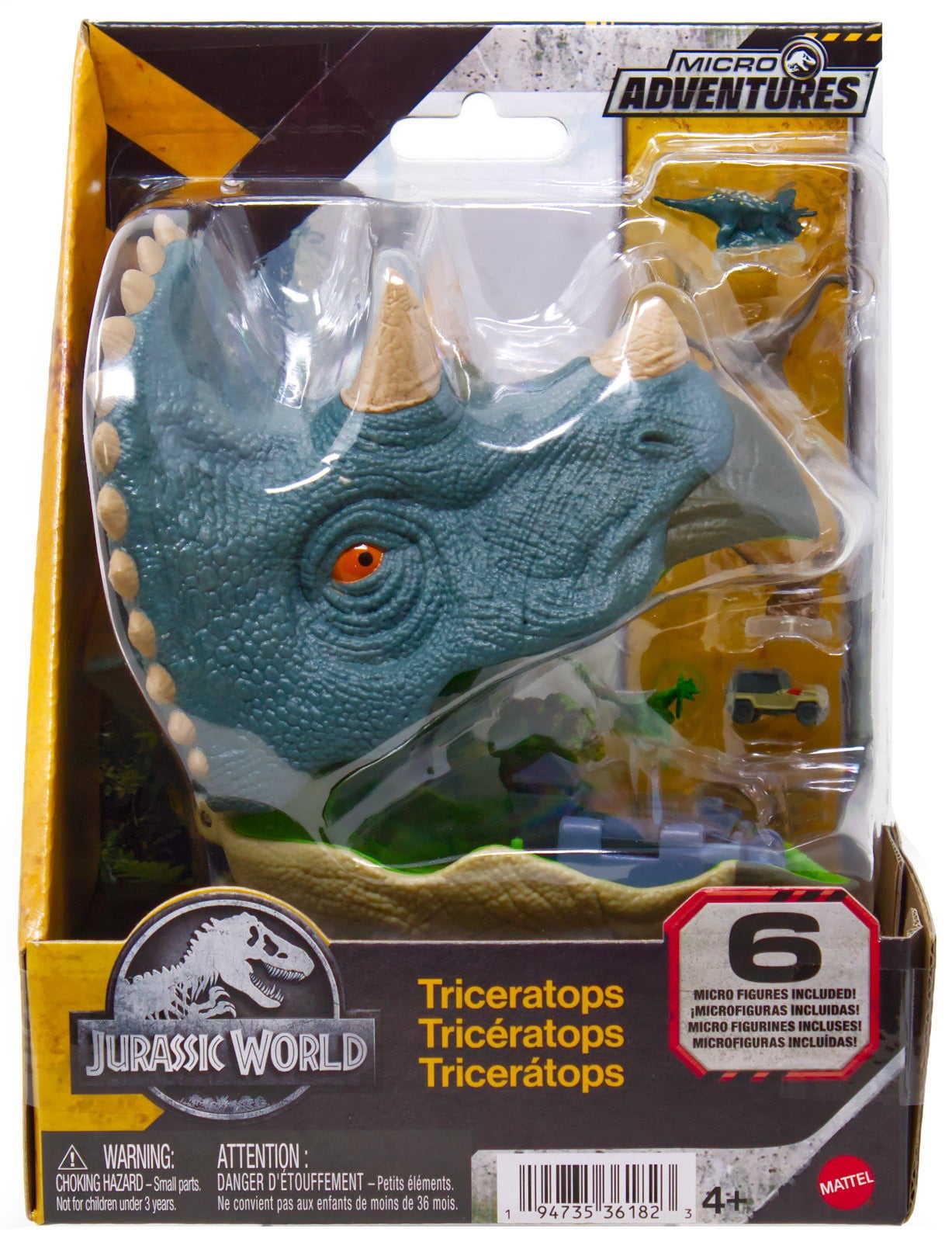 Jurassic World Micro Adventures Triceratops Playset