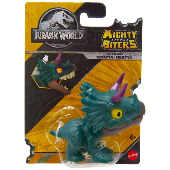 Jurassic World Mighty Little Biters Triceratops Mini Figure