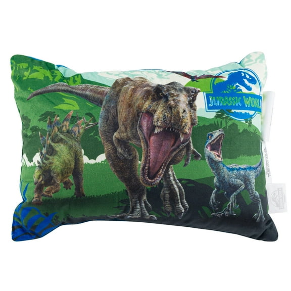 Jurassic World Plush Pillow 10"  Soft Stuffed Pillow for Kids & Dinosaur Fans