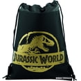 thumbnail image 1 of Jurassic World Raptor Black Gold Drawstring Bag, 1 of 2