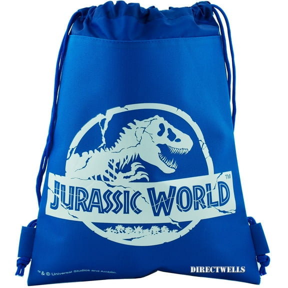 Jurassic World Raptor Blue Drawstring Bag