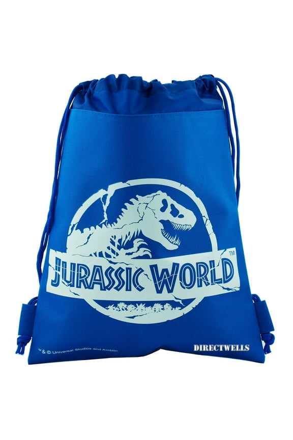 Jurassic World Raptor Blue Drawstring Bag