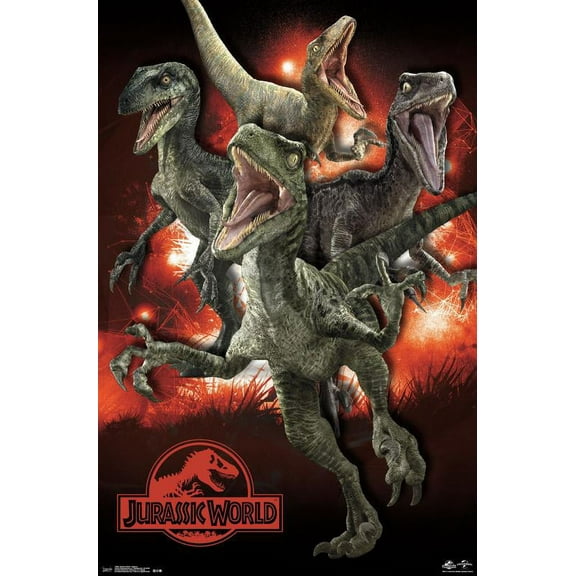 Jurassic World - Raptors Wall Poster, 22.375" x 34"