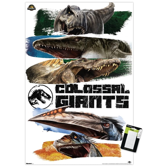 Jurassic World: Rebirth (2025) - Colossal Giants Wall Poster, 22.375" x 34"