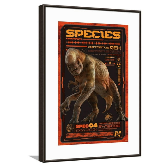 Jurassic World: Rebirth (2025) - Distortus Rex Canvas Wall Poster, 14.725" x 22.375"
