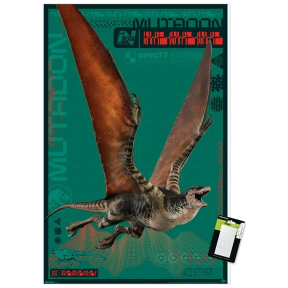 Jurassic World: Rebirth (2025) - Mutadon Wall Poster, 14.725" x 22.375"