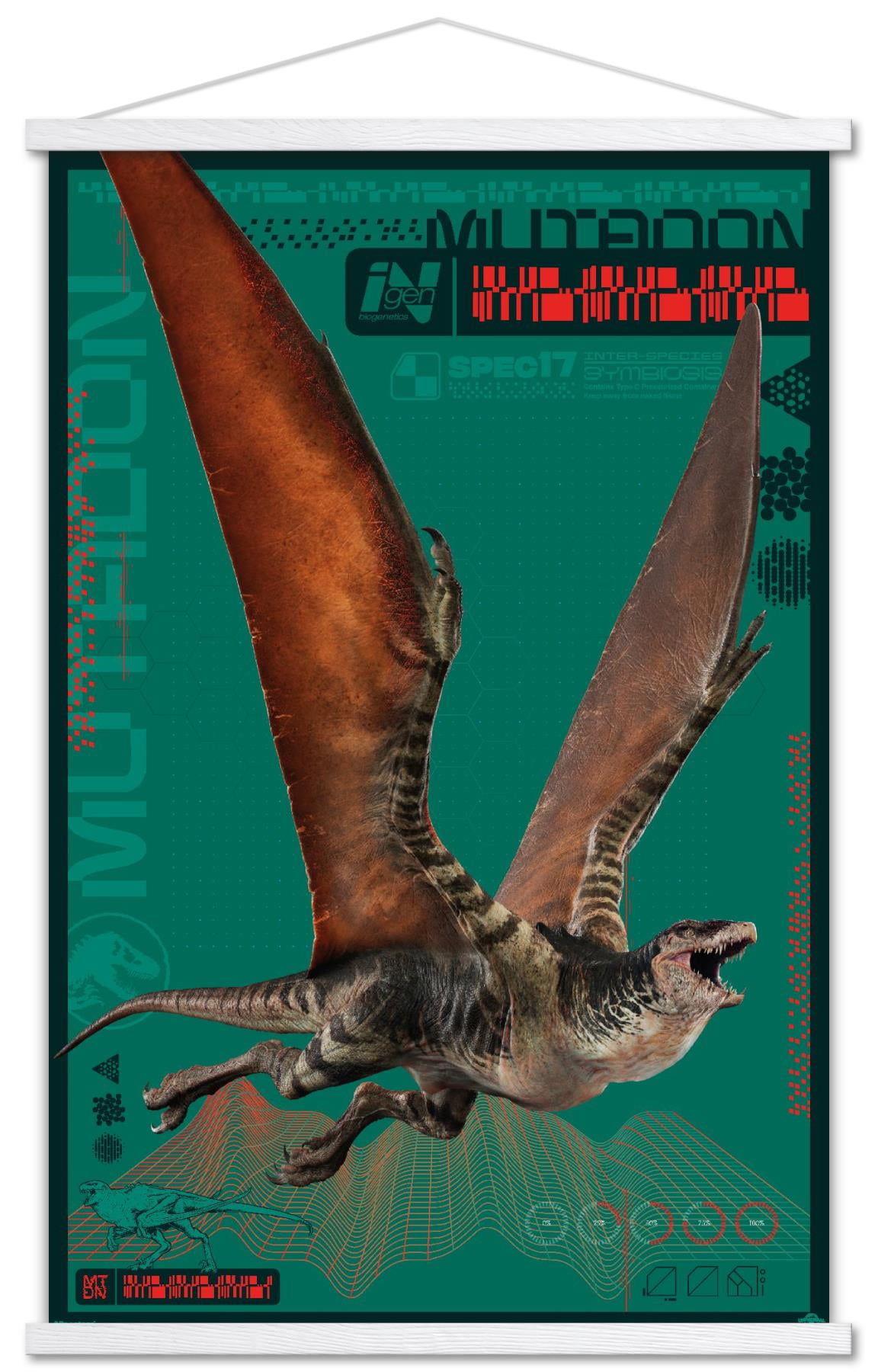 Jurassic World: Rebirth (2025) - Mutadon Wall Poster, 14.725