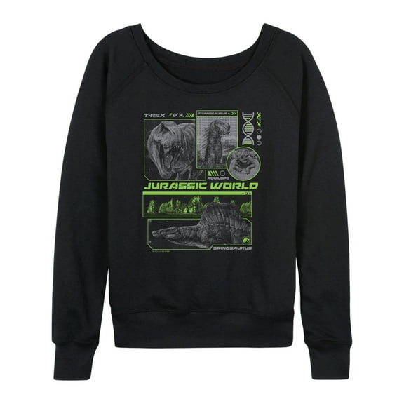 Jurassic World: Rebirth - Dinosaur DNA Digital - Women's French Terry Long Sleeve Shirt