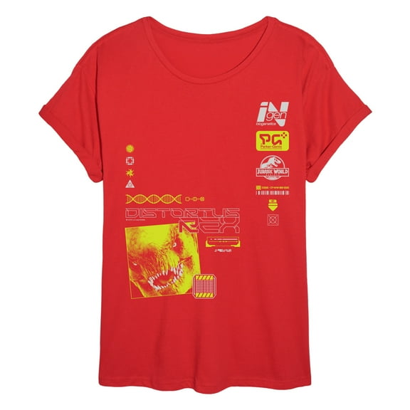 Jurassic World: Rebirth - Distortus Rex - Womens Oversized Graphic T-Shirt