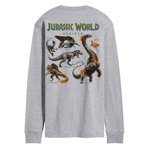 Jurassic World - Giants Grid - Men's Long Sleeve Graphic T-Shirt
