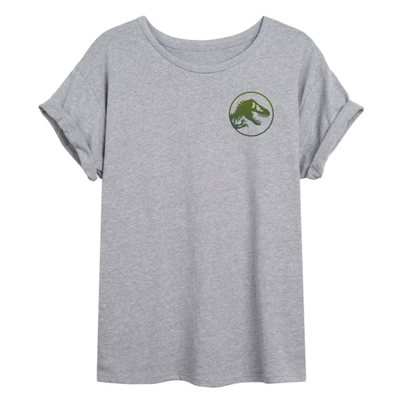 Jurassic World - Giants Grid - Juniors Oversized Graphic T-Shirt