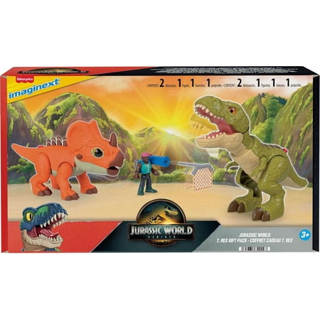 Jurassic World Rebirth Imaginext T. Rex Gift Pack Figure Set