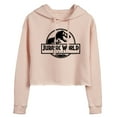 thumbnail image 1 of Jurassic World: Rebirth - Logo Black - Juniors Cropped Hoodie, 1 of 4