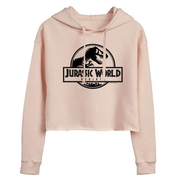 Jurassic World: Rebirth - Logo Black - Juniors Cropped Hoodie