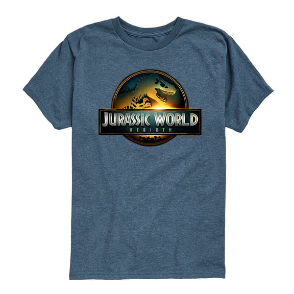 Jurassic World - Dinosaur Logo - Youth Boys Short Sleeve Graphic T-Shirt