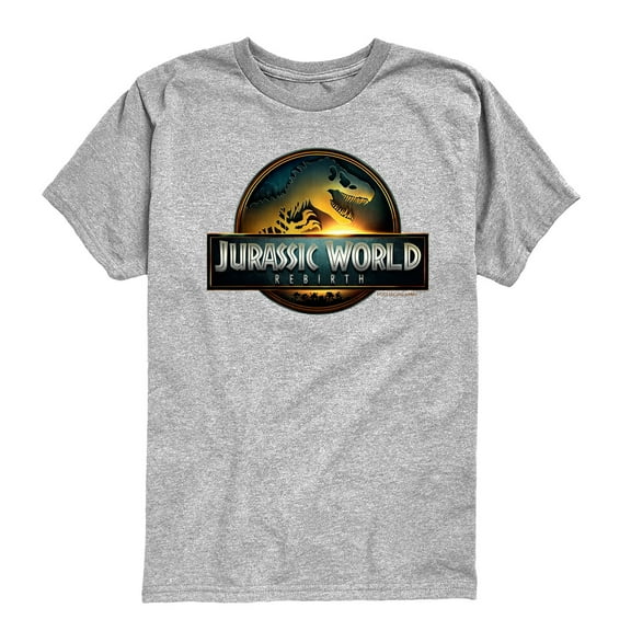 Jurassic World - Dinosaur Logo - Youth Boys Short Sleeve Graphic T-Shirt