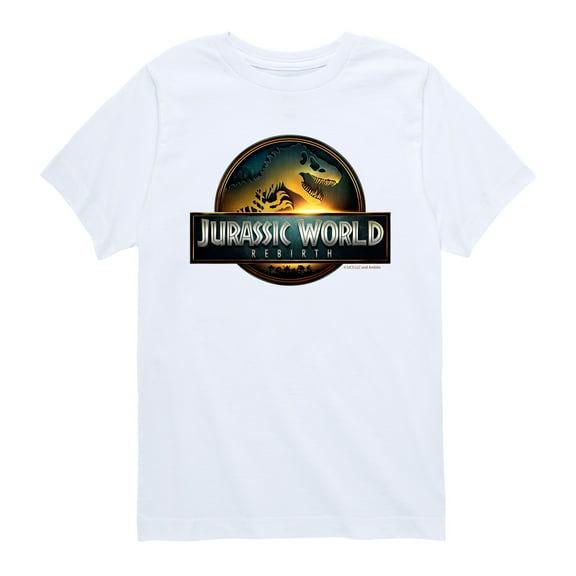 Jurassic World - Dinosaur Logo - Youth Boys Short Sleeve Graphic T-Shirt