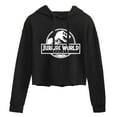 thumbnail image 1 of Jurassic World: Rebirth - Logo White - Juniors Cropped Hoodie, 1 of 4