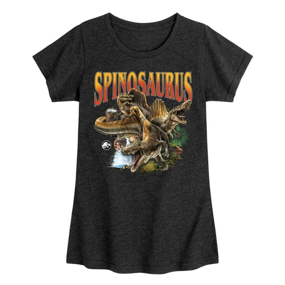 Jurassic World: Rebirth - Spinosaurus - Toddler And Youth Girls Fitted Short Sleeve Graphic T-Shirt
