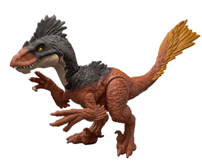 Jurassic World Rebirth Strike Attack Achillobator Dinosaur, Single Strike Action