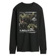 thumbnail image 1 of Jurassic World: Rebirth - T-Rex Digital Profile - Men's Long Sleeve Graphic T-Shirt, 1 of 4