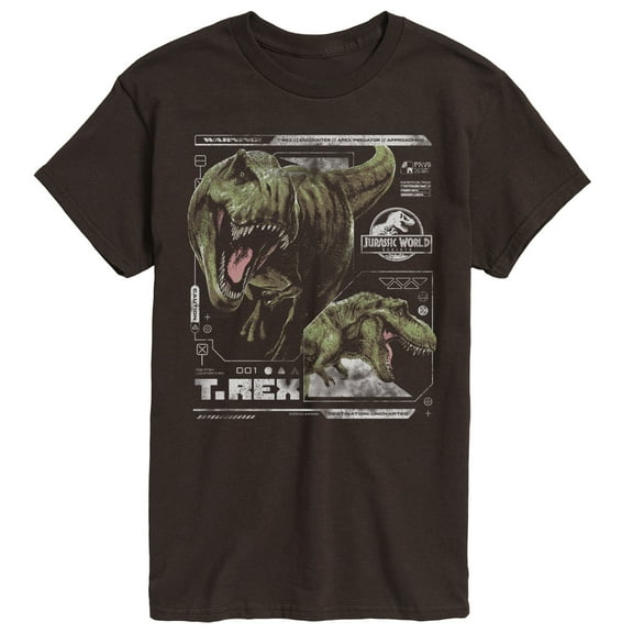 Jurassic World: Rebirth - T-Rex Digital Profile - Men's Short Sleeve Graphic T-Shirt