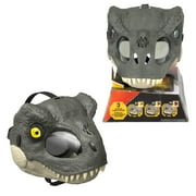 Jurassic World Rebirth T-Rex Rage N Roar Mask with LED Light up Eyes Feature, 3 Level Effects