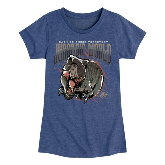 Jurassic World: Rebirth - Trex - Toddler And Youth Girls Fitted Short Sleeve Graphic T-Shirt