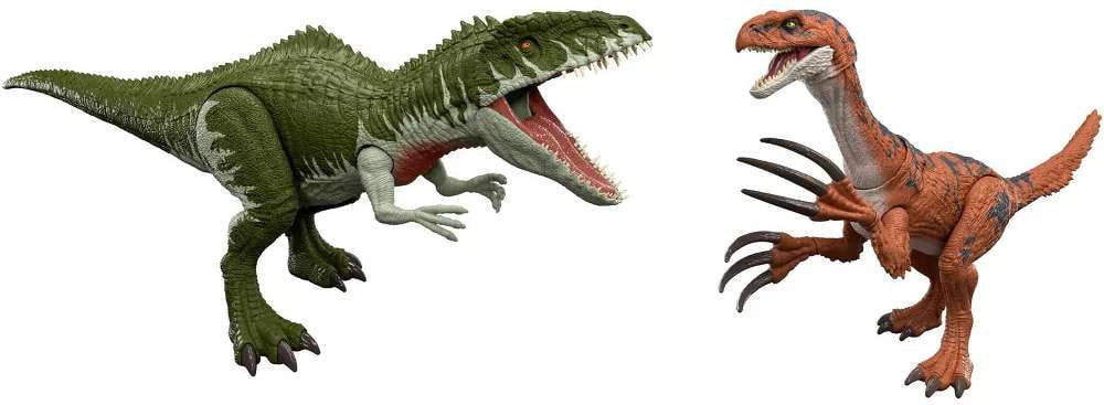 Jurassic World Reimagined Giganotosaurus vs. Therizinosaurus Action Figure 2-Pack